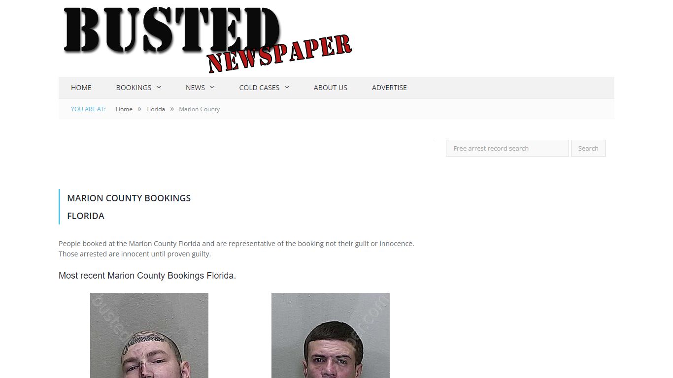 Marion County, FL Mugshots - BUSTEDNEWSPAPER.COM